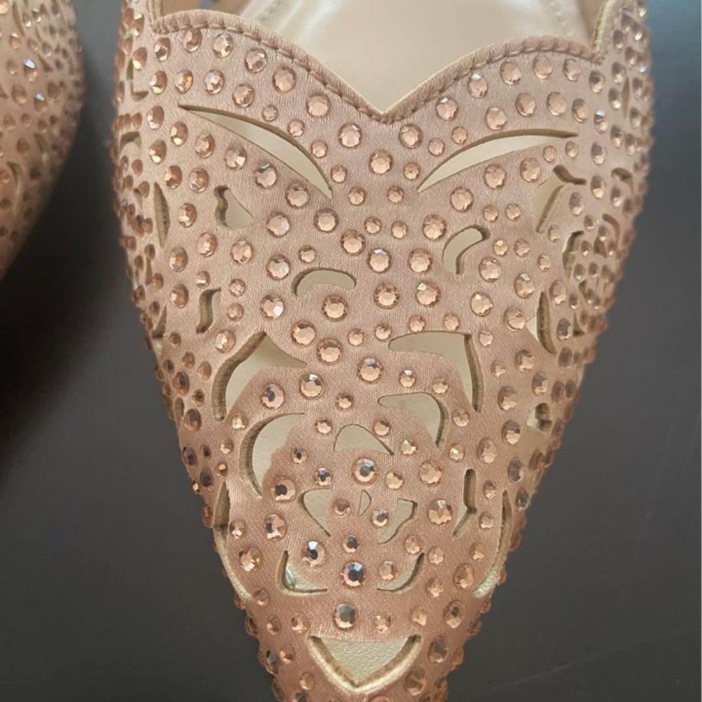 BETSEY JOHNSON Blue Lucy Flats in Blush